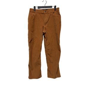 Hollister High Rise Dad Pants Size 9S Caramel Corduroy